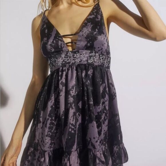 Urban Outfitters Tie Dye Strappy Mini Dress - Picture 3 of 4